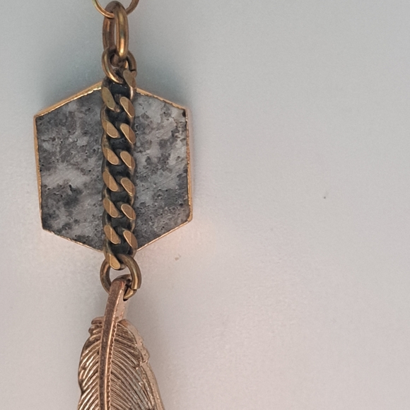 Beautifull Gray Druzy Stone Necklace - Picture 7 of 13